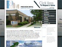 Tablet Screenshot of precisionmetalmfg.com